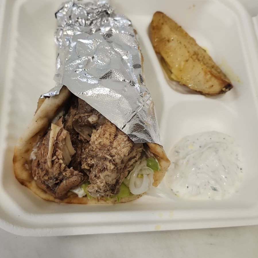 Chicken on Pita.