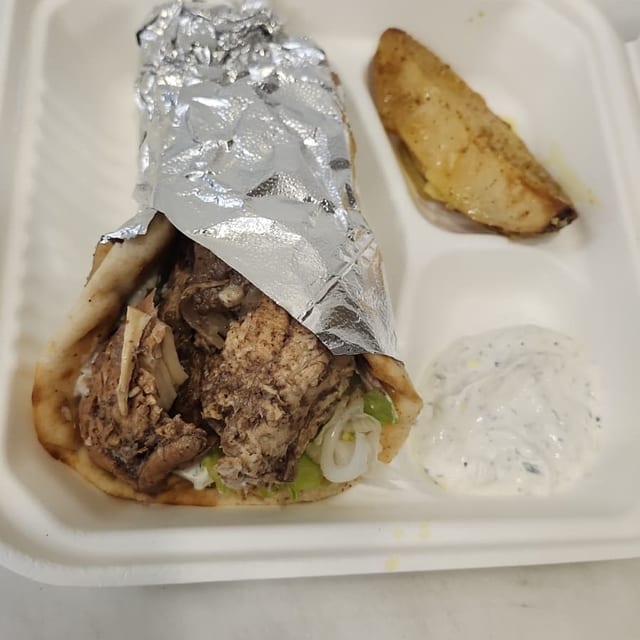 Chicken on Pita.